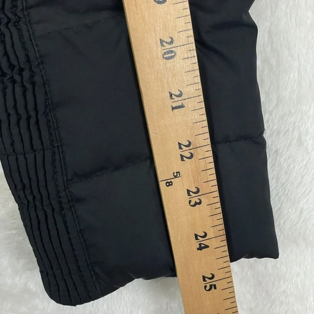 Michael Kors Womens Jacket Small Black Goose Down Quilted Puffer Zip * No Hood - Picture 12 of 13
